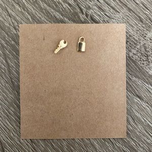 Free lock and key earrings with $20 purchase